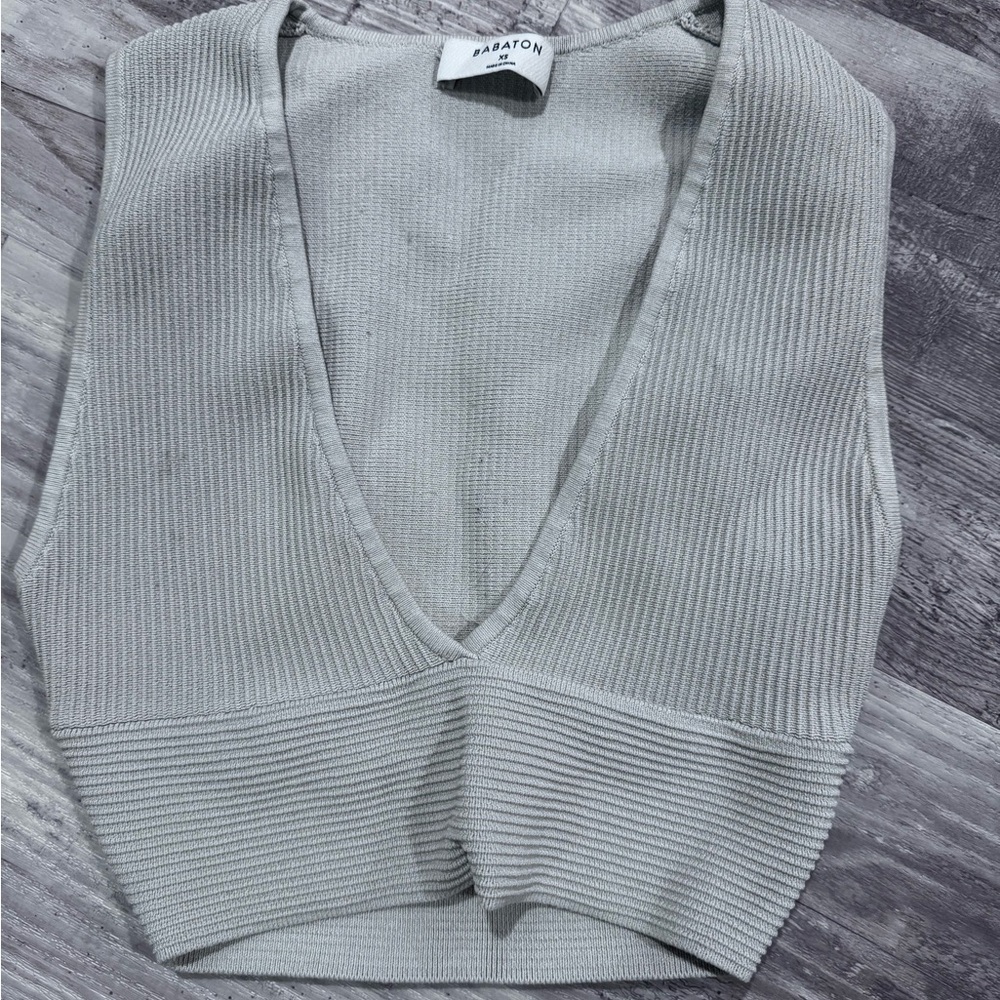 light tan babaton crop top
